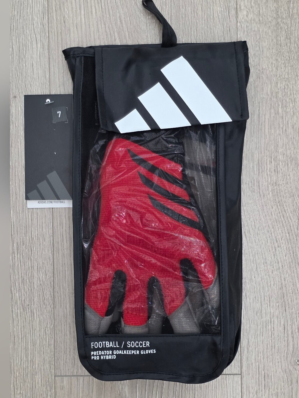Adidas Predator GL Pro Hybrid Goalkeeper Gloves Red IX3865 Size 7 NWT MSRP $140